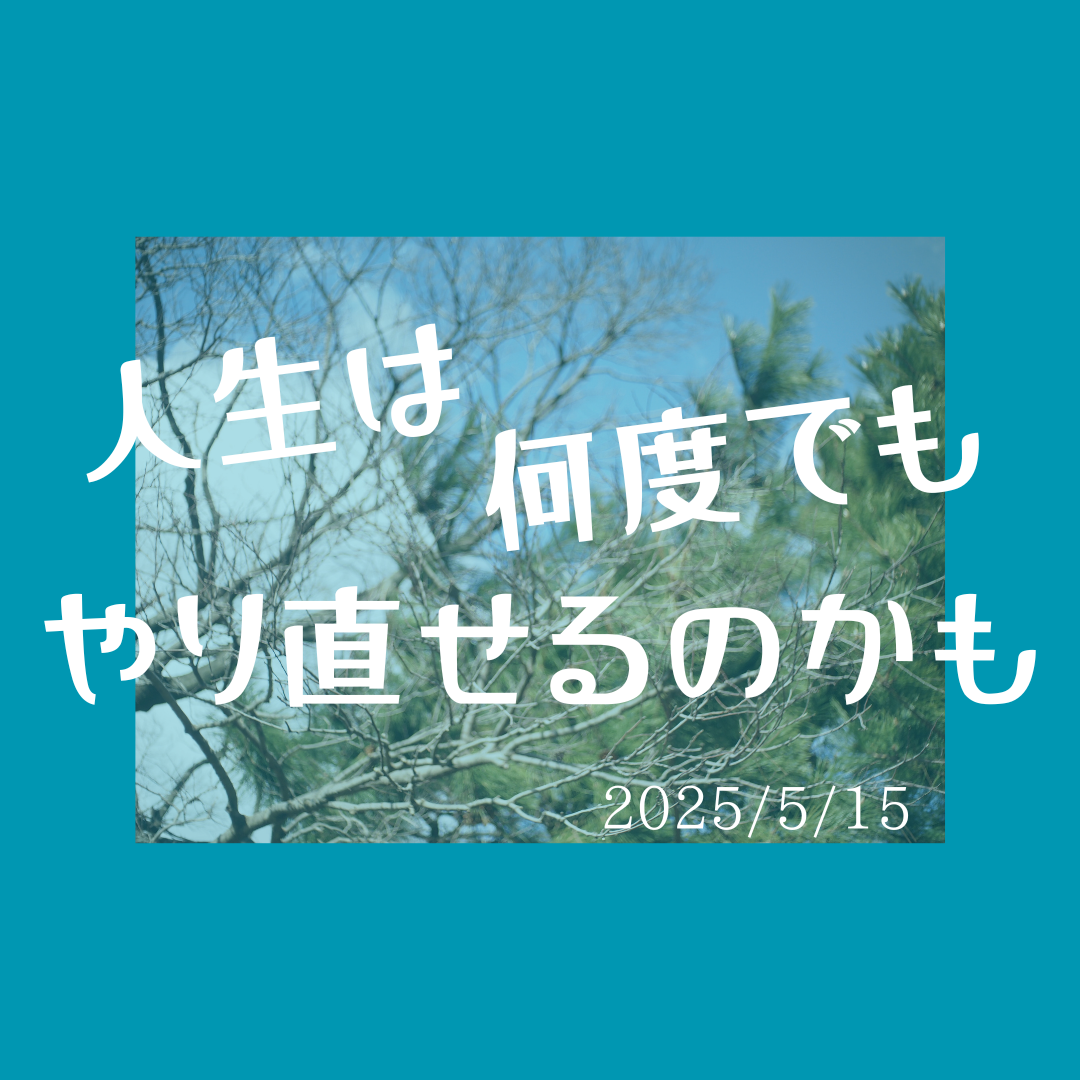 人生は何度でもやり直せる~私の就職活動日記~